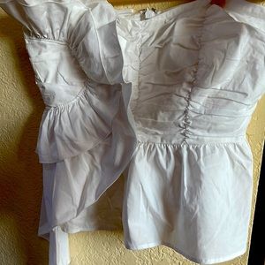 Strapless Tiered Ruffle Bustier